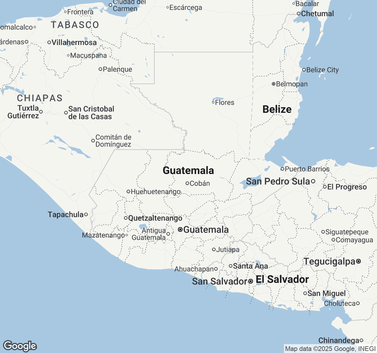 Map of Guatemala